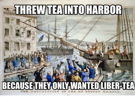 Boston tea party meme